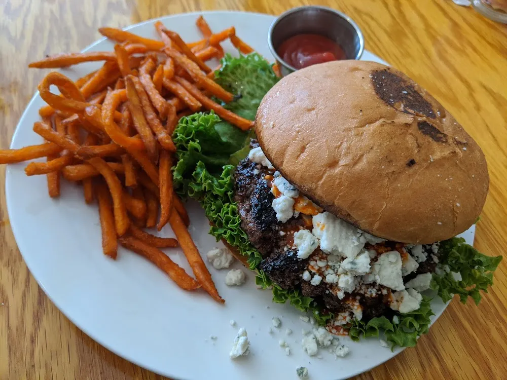 Buffalo Blue Cheese Burger